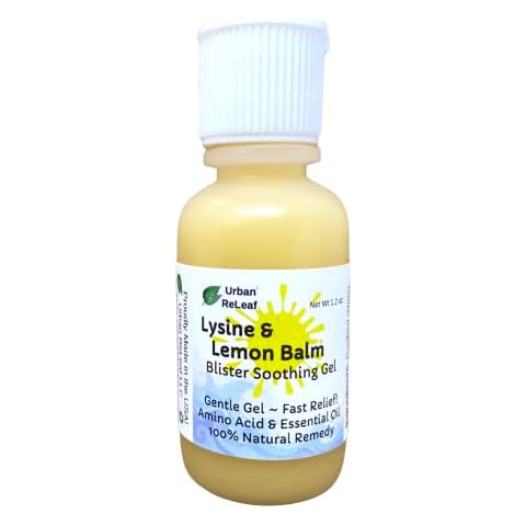 Urban ReLeaf Lysine & Lemon Balm Blister Soothing Gel! Fast Drying, 100% Natural Help! Cover