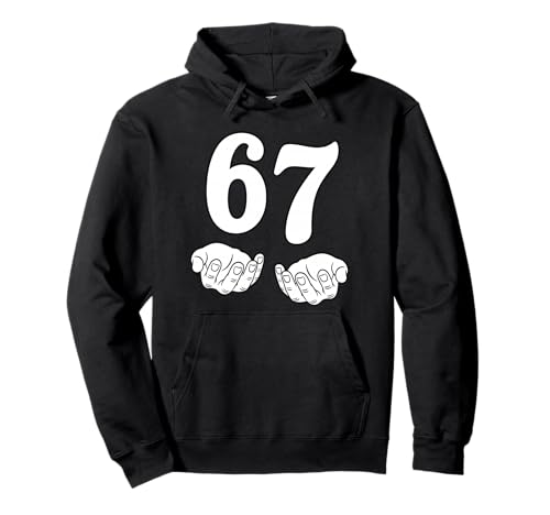 Six Seven 6 7 Funny 67 Gen Alpha Slang 6-7 Meme School Pullover Hoodie
