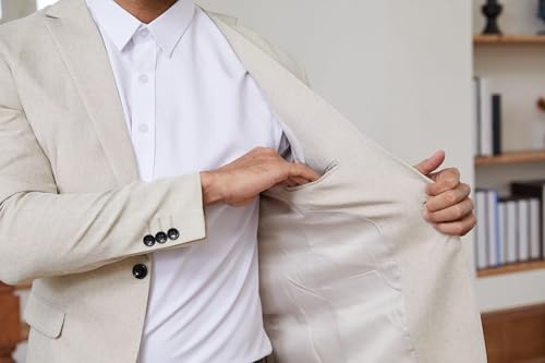 Wangyue Casual Blazer for Men Slim Fit Lightweight Jacket Casual Sport Coat One Button Suit Jacket for Wedding Business4