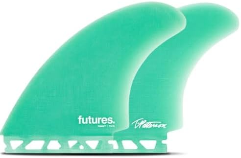 Futures Timmy Fiberglass Twin Fin Set-Teal