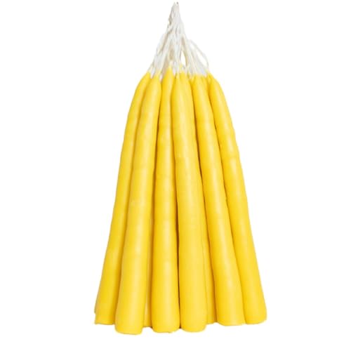 Luz Maria- Yellow Sebo Candle, 26 Pieces