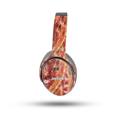 Image of MightySkins Glossy Glitter Skin Compatible with Bose QuietComfort 35 II Headphones - Crispy Bacon | Protective, Durable High-Gloss Glitter Finish | Easy to Apply