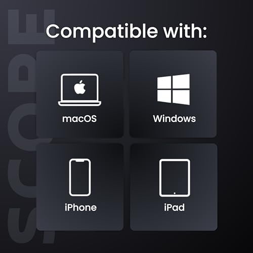 Image of Scope Remote- Remote for Anki. Customizable with Anki Add-on, Anki Clicker, Anki Controller (Smoke Black (Matte), Plus (16-18 Hours Battery))