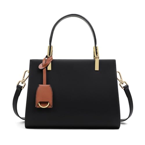 Sac à bandoulière de grande capacité en cuir avec multipoches maman