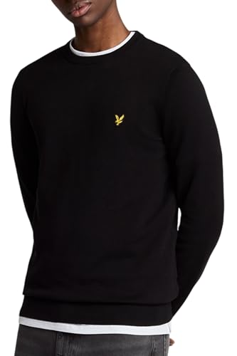 Colore: Nero MAGLIE Uomo LYLE & SCOTT 1874 KN2136V COTTON CREW Z865 JET BLACK