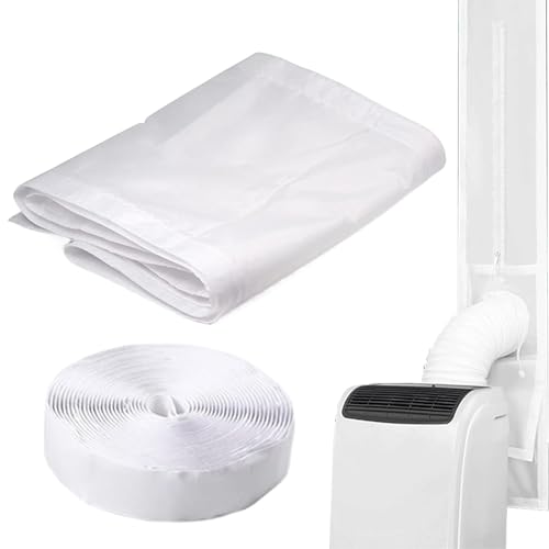 Kit de calfeutrage climatiseur pour porte coulissante étanche tuyau évacuation 15 cm