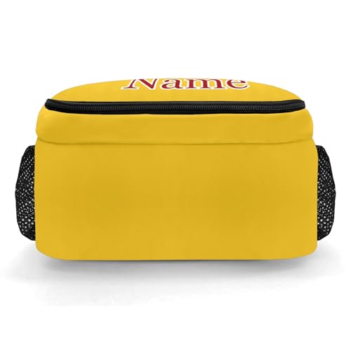 Red Gold Volleyball Shoulders Bag Backpacks Casual Daypacks for Women Men Sports Party3