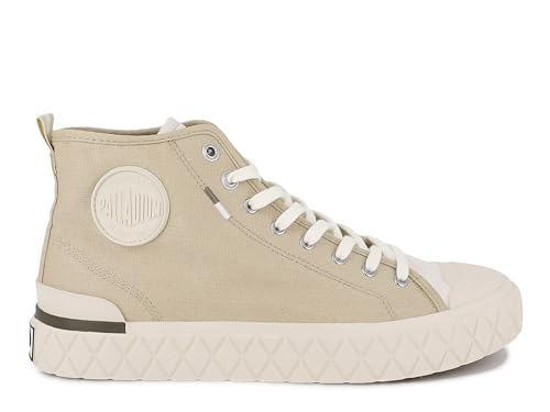 Image of Palladium Unisex Palla Ace Mid Organic Canvas Lace Up Sneaker
