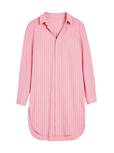 Image of Runcati Womens Button Down Shirts Linen Cotton Long Sleeve Blouse Tunic Tops Cover Up Shirt Loose Beach Bikini Dress