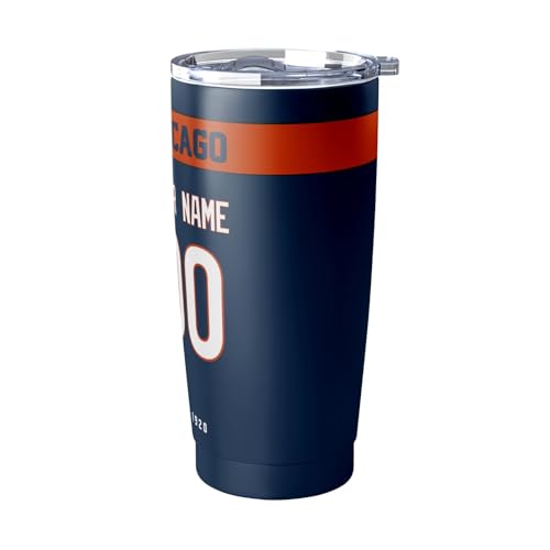 Image of ANTKING Chicago Tumbler 20 oz Travel Coffee Cup Custom Name Number for Men Women Boy Gifts