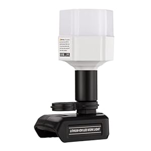 LED Campinglampe für Dewalt Batterie 12W 1200LM Outdoor-Taschenlampe mit Haken 6 Modi Camping Laterne für Camping, Angeln, Abenteuer, Wandern, Notfall usw