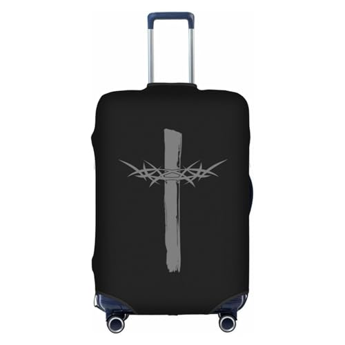 Travel Luggage Cover Vintage Jesus Christian Faith Cross 1 Fashion Washable Baggage Suitcase Protector Fit For Luggage Large - Main Image