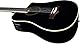 Eko Guitars - NXT BASS B100CE SEE THROUGH Schwarz, akustische Form Dreadnought CW, glänzende Oberfläche, Maßstab 812 mm, Farbe Schwarz