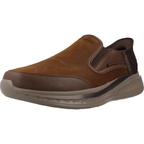 Skechers Mocasin Sport Slip ins Hombre 3118 Color: Marrón Talla: 45