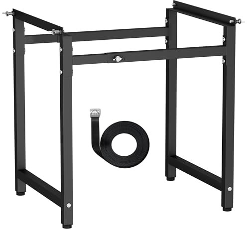 Mondazie Adjustable Metal Bee Hive Stand with 120-Inches Strap for 8 & 10 Frame Beehives Box, 12 to 19 Inches Width Beehive Frame Holder , Heavy Duty Flow Hives Stands Base for Beekeeping, Black by Mondazie - Used condition - US$19.79
