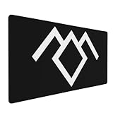 Twin Peaks Owl Cave Symbol,Large Mouse pad, Non-Slip Rubber Base Mouse pad, 16x35.5 inches