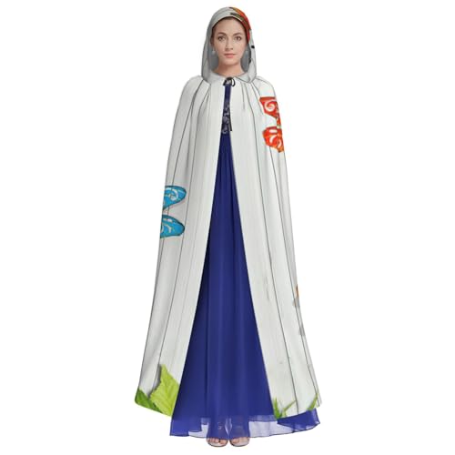 Cape à capuche imprimé libellule le cadeau original pour passionnés de cosplay
