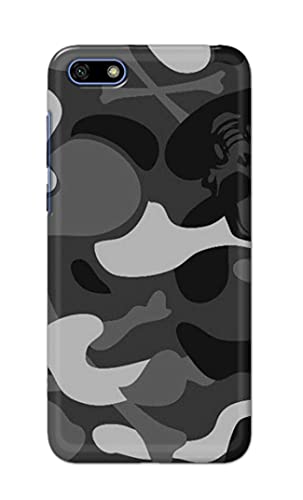 Image of Printed Hard Back Cover Case for Honor 7S | Huawei Y5 2018 | Huawei Y5 Prime 2018 Back Cover (Army Pattern) -1302