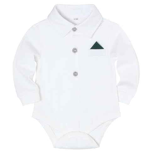 Image of SALNIER Baby Boy Suit Set Infant Formal Outfit Tuxedo | Soft Cotton Shirt Suspenders Pants Bow Tie Beret Hat 5pcs Set, For Wedding Baptism Birthday Party