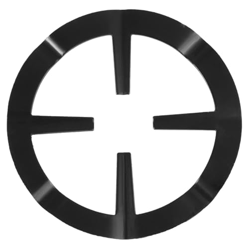 SOIMISS Anillo Soporte para Cafetera Italiana 13 Cm Hierro Fundido Negro, Accesorio Cocina Gas Butano, Base para Fogón Antideslizante, Alfombrilla para Estufa Portátil