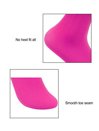 Image of uxcell Women Elastic Selvedge Cuffs Sheer Nylon Crew Socks 2 Pairs