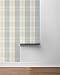 NextWall Lenox Hill Plaid Peel and Stick Wallpaper (Blue & Beige)