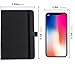 Animusphere 2Pack Pocket Notebook Small Notebook Journal Notebook 4 inches x 5.7 inches 200 Pages Leather Cover With Pen Holder Page Marker Ribbons(Black)
