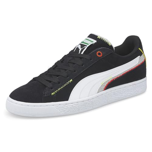PUMA Mens Suede Displaced Lace Up Sneakers Shoes Casual - Black - Size 8.5 M2