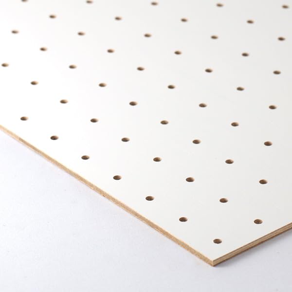 Amazon.co.jp: 有孔ボード 白 約4×900×450mm 厚み×長さ×奥行 ピッチ