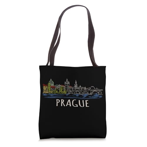 Bolsa tote de recuerdo de Praga, República Checa miniatura 1