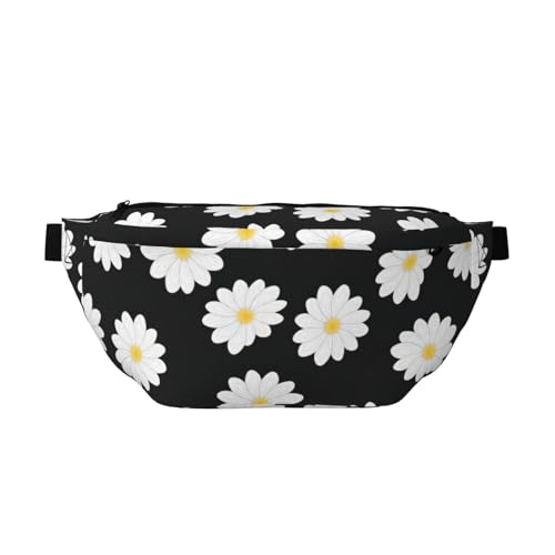 Sac banane de course à pied marguerites avec sangle réglable
