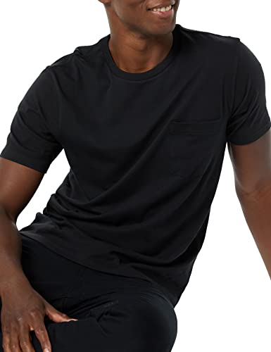 Image of Amazon Essentials Men's Short-Sleeve Crewneck Pocket T-Shirts, Pack of 2