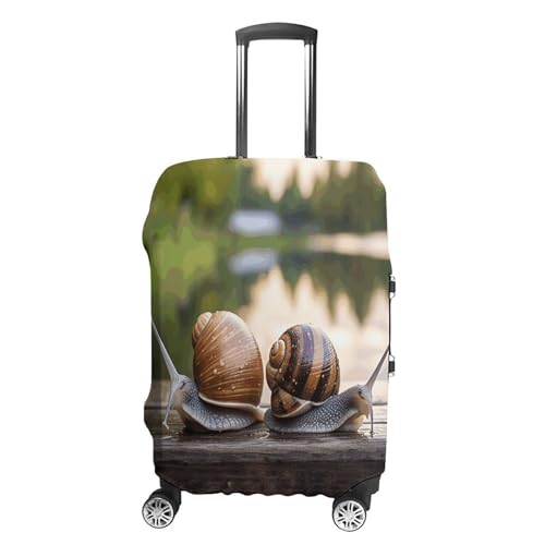 Housse de protection tissu blanc M motif escargots lavable résistant