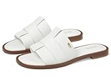 Michael Kors Women's Ryland Flat Slide Sandal, Optic White, 8