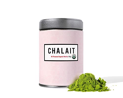 Chalait All-Purpose Organic Matcha - Japanese Matcha Green Tea Powder - Suitable For Drinking And Cooking - Antioxidants, Sustainable Energy, No Additives, Radiation Free, Zero Sugar [100G Tin] #TOP10