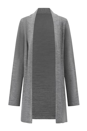 Women's Merino Wool Cardigan Open Front Long Sleeve Sweater