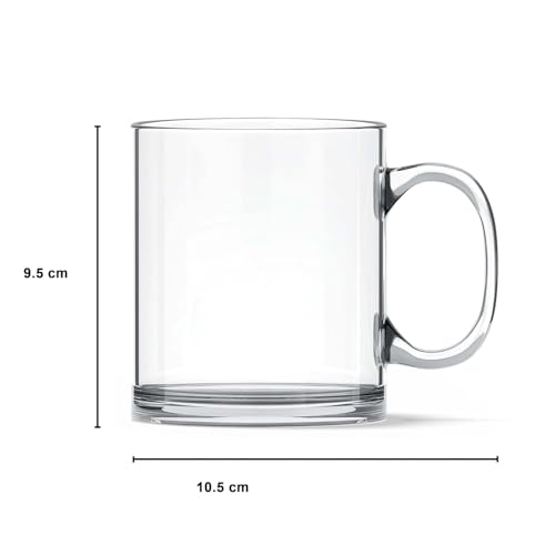 Image of ASHVAH Papa Ka Mug Kripya Dur Rahein Ceramic Coffee Mug - Best Gift for Dad, Father on Birthday, Fathers Day, Anniversary (White) (Transparent)