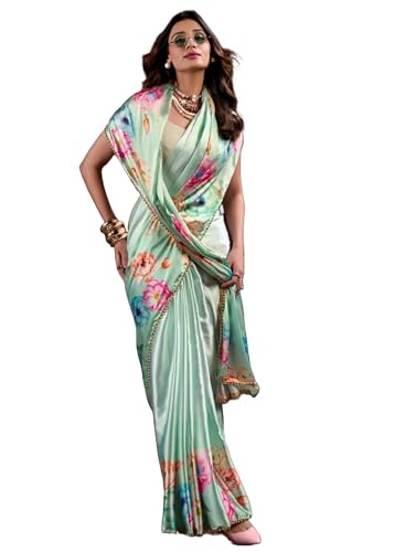 Sari japonais 13814 en satin avec dentelle pour femme