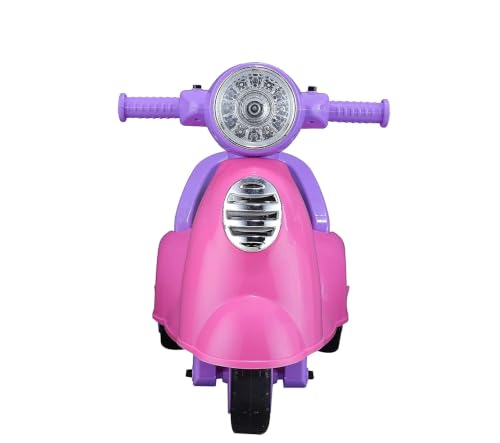 Image of JoyRide Star Balance Bike Toy Ride on with Musical Horn & Light | Backrest and Under Seat Storage for Toys Boys and Girls of Age 1-3 Years, Weight Capacity Up to 20kgs (Pink) (pinkpurple)