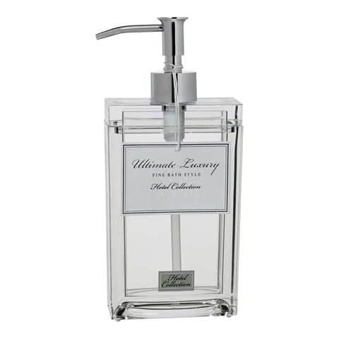 CreativeWare Clear Acrylic Hotel Collection Lotion Pump Cover