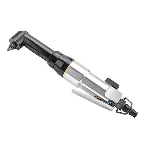 JF-XUAN Portable Practica Pneumatic Extended Elbow Wind Batch, Right Angle Pneumatic Screwdriver 90° Pneumatic Screwdriver Hand Tools Industrial Pneumatic Riveted Nut