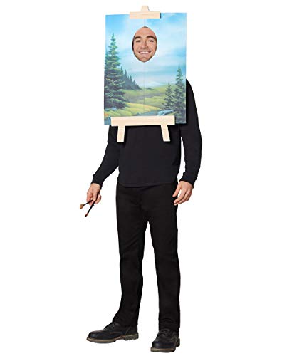 Spirit Halloween Adult Bob Ross Painting Costume | Officially Licensed | Funny Halloween Costume | Easy Costume
