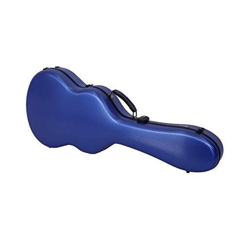 Image of Crossrock Poly Carbon OM /000 Guitar Case, Anti-scratch Flight Case in Blue (CRF4000OMBL)