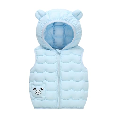 Toddler Puffer Vest Girls Hooded Sleeveless Zipper Down Coat - image 3