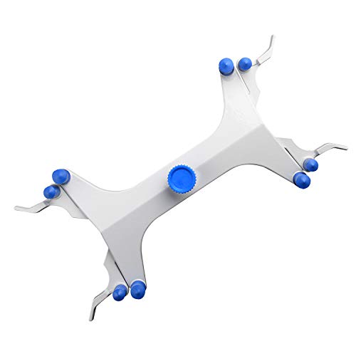 StonyLab Aluminum Double Burette Clamp, Adjustable Double Burette Clamp Buret Clamp Butterfly Style