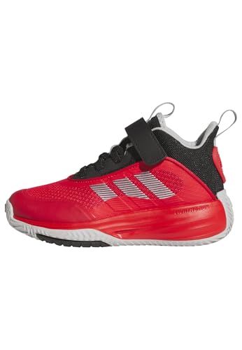 adidas Unisex-Kids Own The Game 3.0 Basketball Pure Ruby/Silver Metallic/Black 13