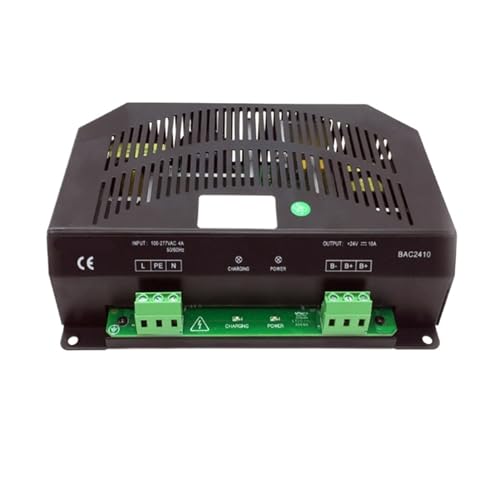 Cargador de batería BAC2410 con carga flotante inteligente de 24V para grupos electrógenos
