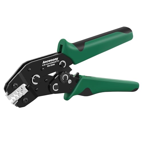 SN-2549 Ratcheting Wire Crimping Tool | Compatible with JST PH 2.0mm, XH 2.54mm, Dupont & More | Crimper for AWG 28-18 (0.08-1.0mm²) Electrical Connectors