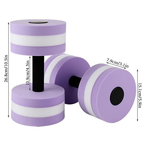 Mancuernas flotantes de espuma EVA para fitness acuático miniatura 5