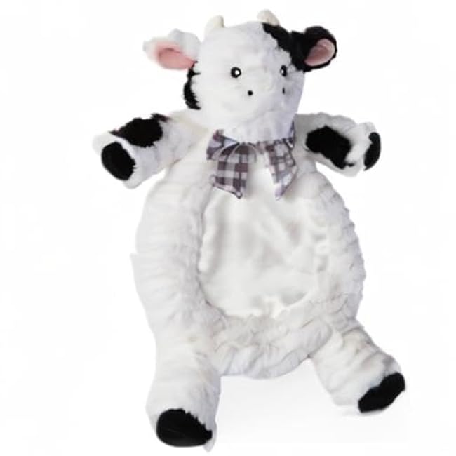 Bearington Collection Bearington Lil' Gilly 13 Inch Cow Security Blanket & Cow Lovey for Babies - Baby Blanket